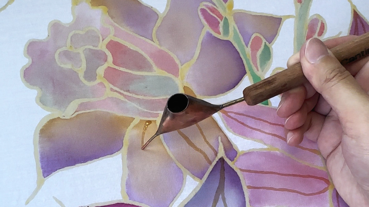 Batik Scarf Painting