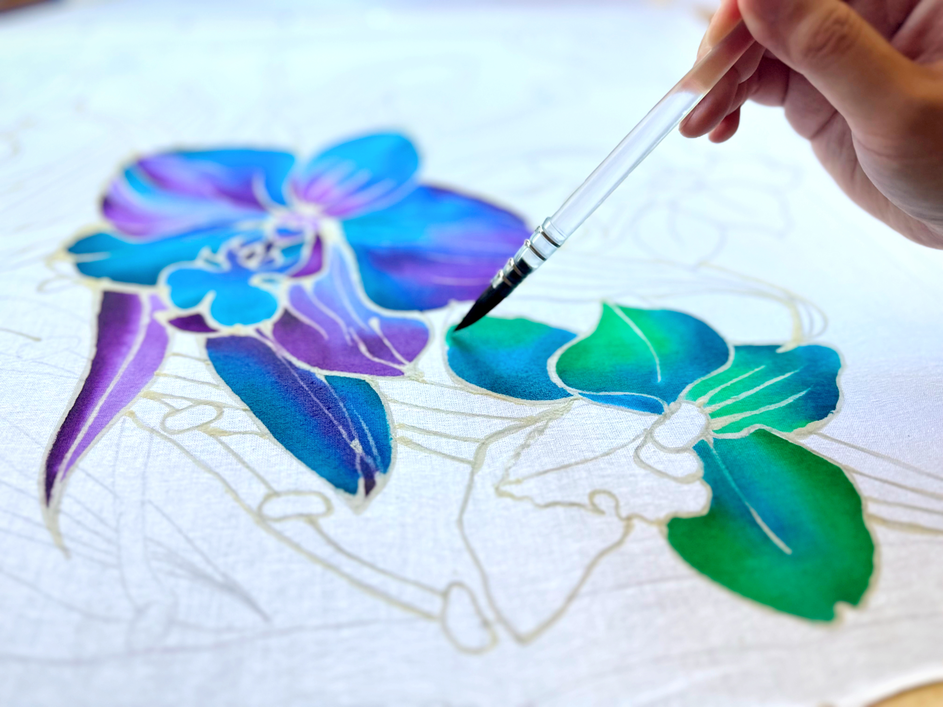 Batik Scarf Coloring